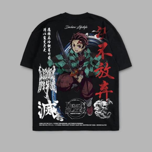 Tanjiro kamado limited 6oz oversized tee in medium - Picture 1 of 2